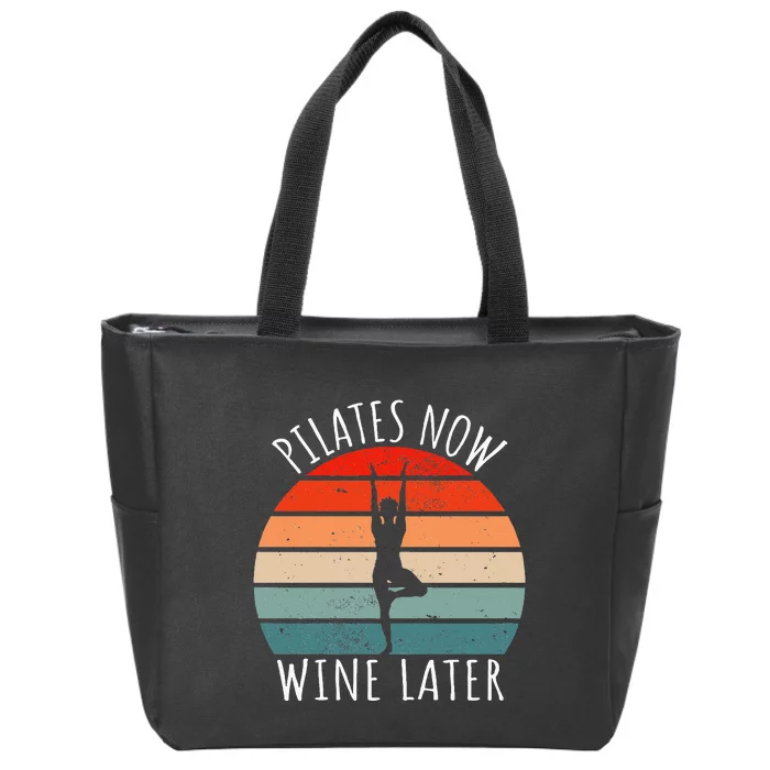 Cute & Funny Meditation Pilates Zip Tote Bag