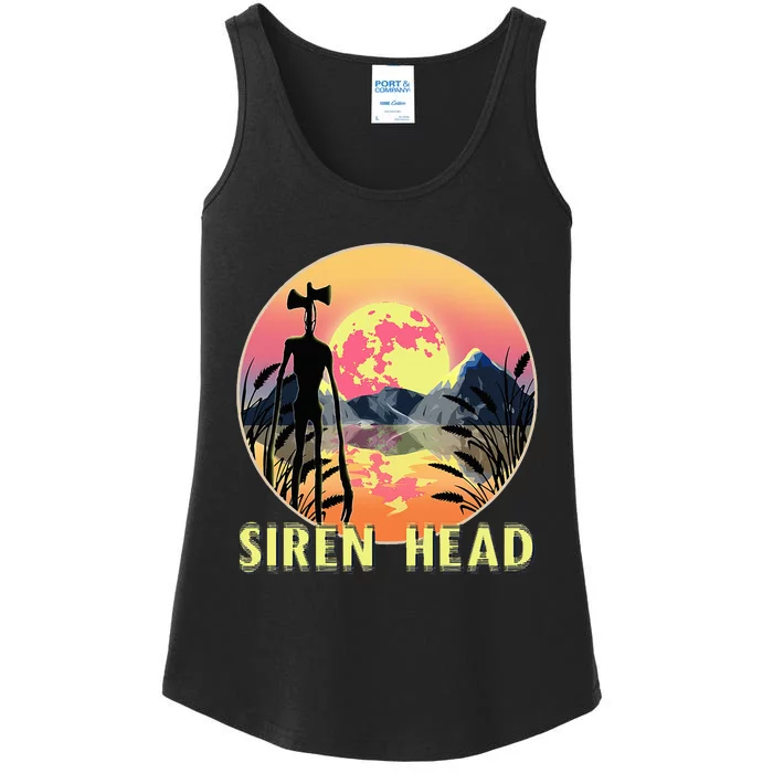 Cryptid Full Moon And Siren Head Ladies Essential Tank