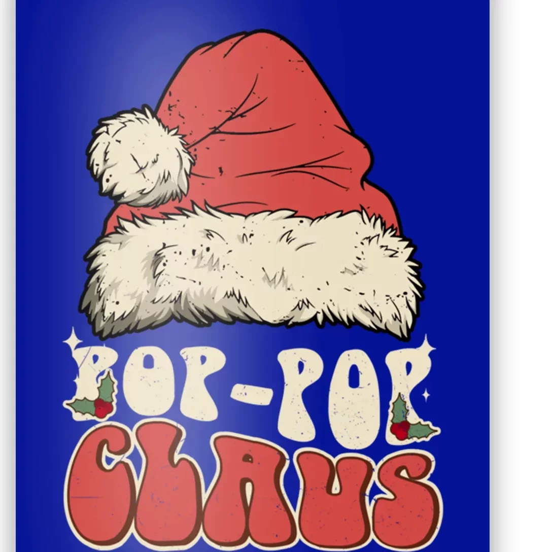 Christmas Family Matching Pajamas Santa Pop Pop Gift Poster