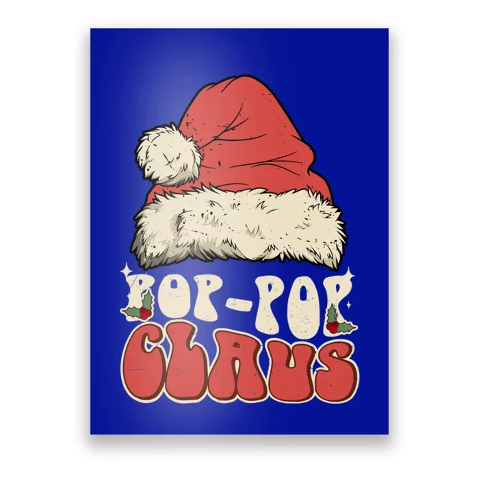 Christmas Family Matching Pajamas Santa Pop Pop Gift Poster