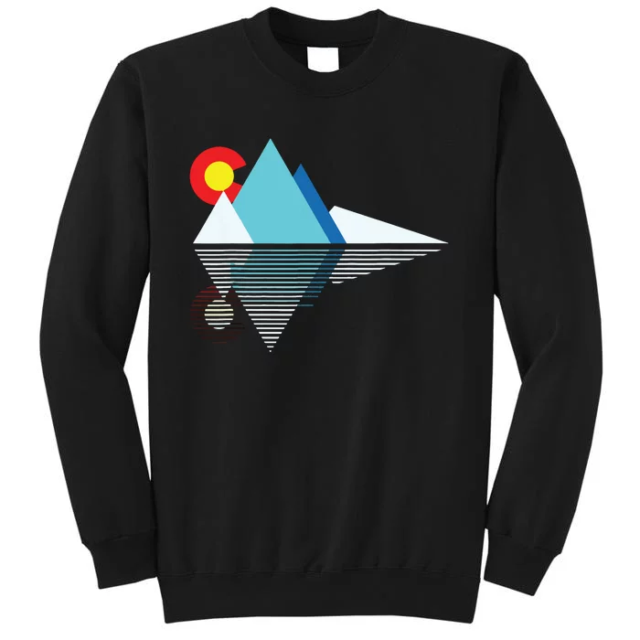 Colorado Flag Mountain Tall Sweatshirt