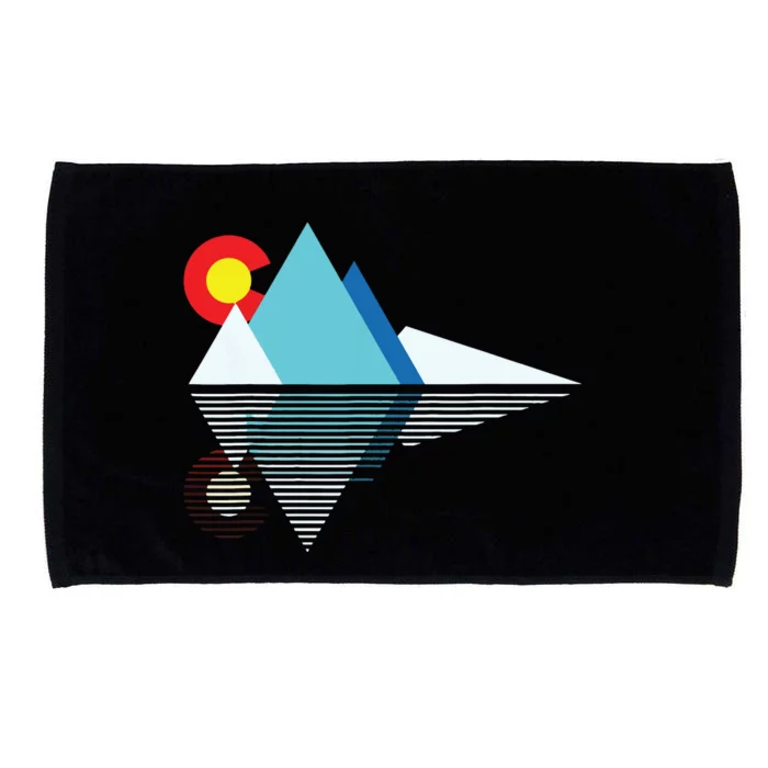 Colorado Flag Mountain Microfiber Hand Towel