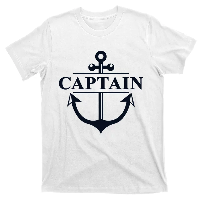 Captain & First Mate Matching Set Pontoon Boat Sailing T-Shirt