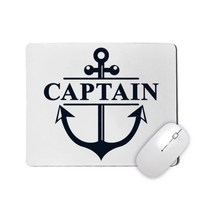 Captain & First Mate Matching Set Pontoon Boat Sailing Mousepad