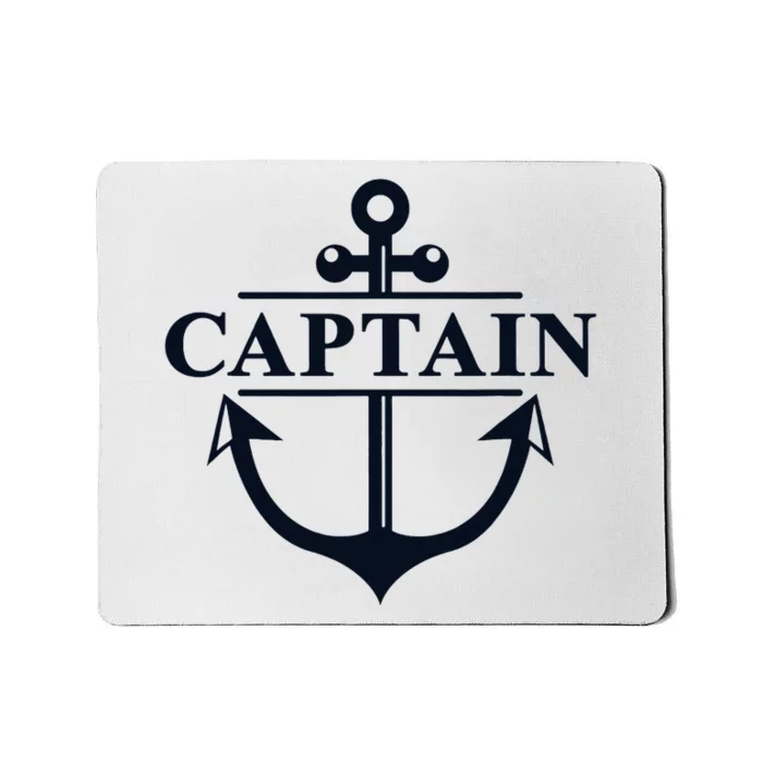 Captain & First Mate Matching Set Pontoon Boat Sailing Mousepad