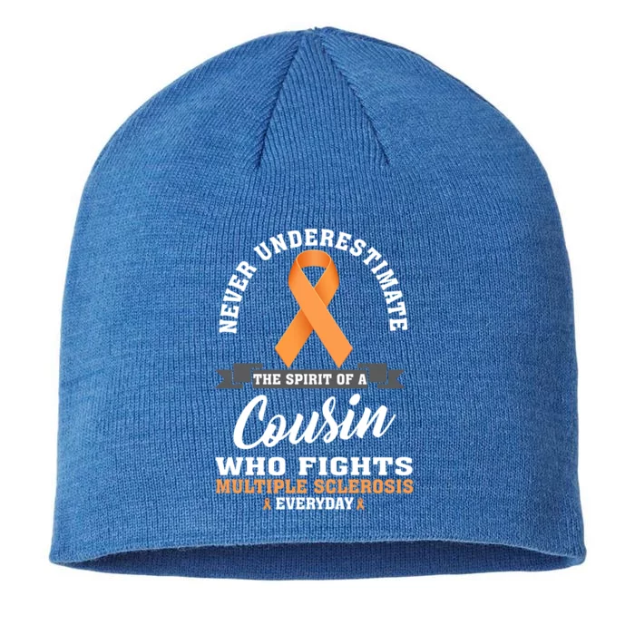 Cousin Fights Multiple Sclerosis Ms Warrior Gift 8 1/2in Sustainable Knit Beanie