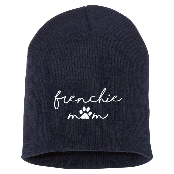 Cute Frenchie Mom Short Acrylic Beanie