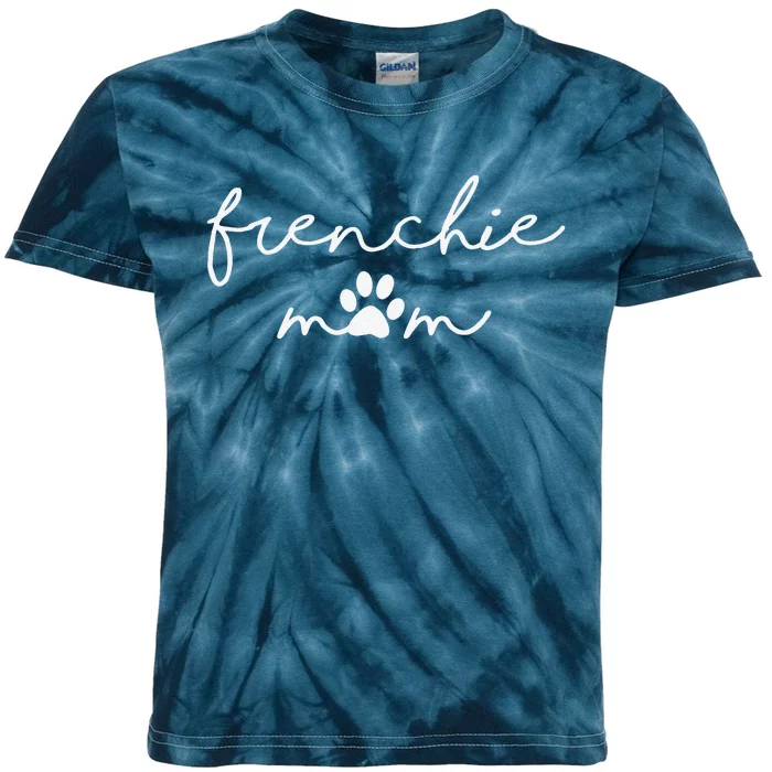 Cute Frenchie Mom Kids Tie-Dye T-Shirt