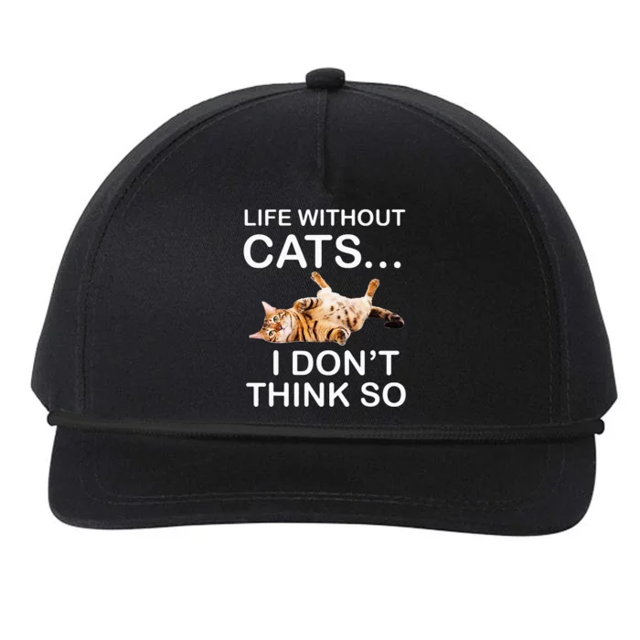 Ca For MenWomen Funny Ca For Cat DadMom Snapback Five-Panel Rope Hat