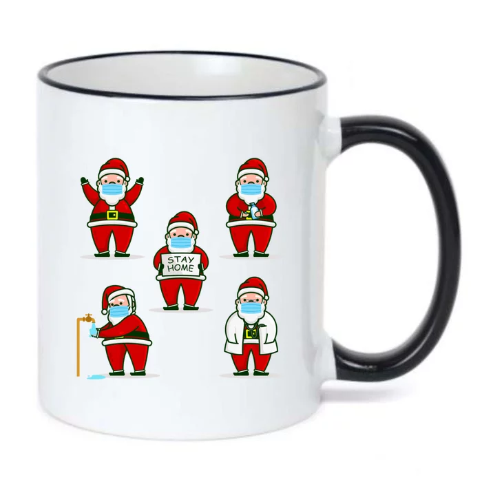 Christmas Face Mask Dr Santa Claus Doctor Hospital Gift Black Color Changing Mug