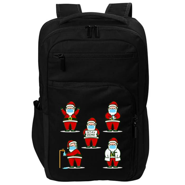 Christmas Face Mask Dr Santa Claus Doctor Hospital Gift Impact Tech Backpack