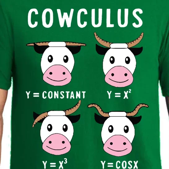 Cowculus Funny Math Teacher Pajama Set