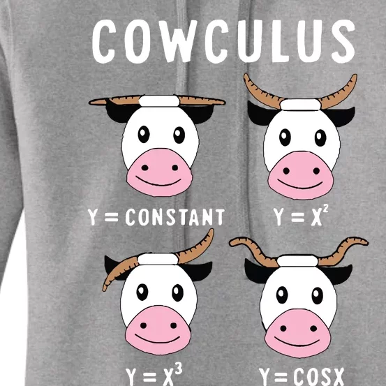 Cowculus Funny Math Teacher Women's Pullover Hoodie