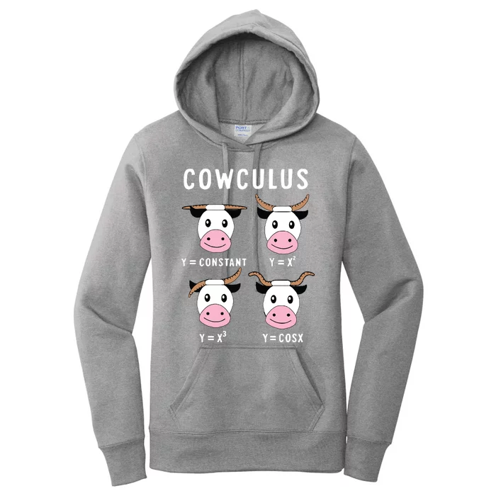 Cowculus Funny Math Teacher Women's Pullover Hoodie