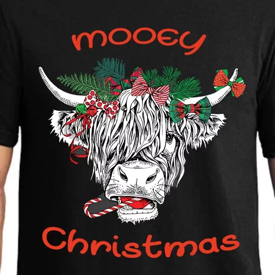 Cow Farmer Mooey Christmas Pajama Set