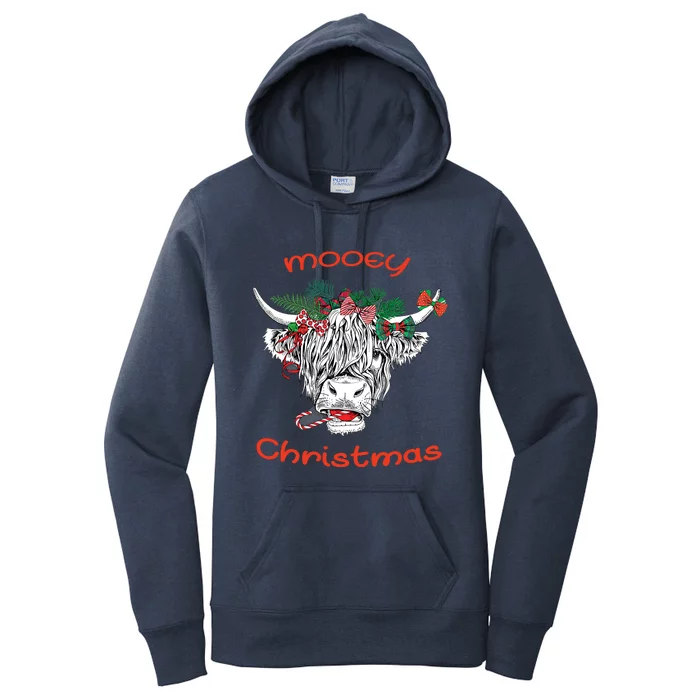 Cow Farmer Mooey Christmas Women's Pullover Hoodie