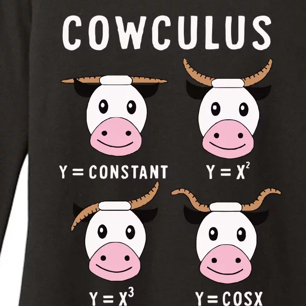 Cowculus Funny Math Teacher Womens CVC Long Sleeve Shirt