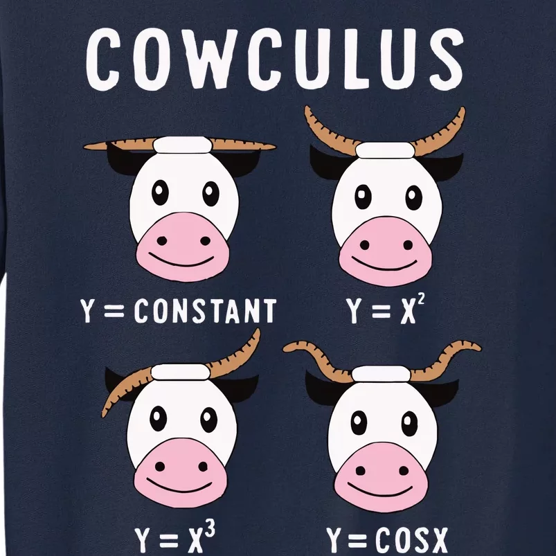 Cowculus Funny Math Teacher Tall Sweatshirt