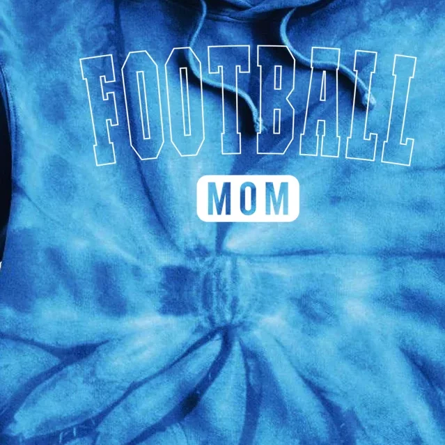 Cute Football Mom Athletic Text Gift Tie Dye Hoodie