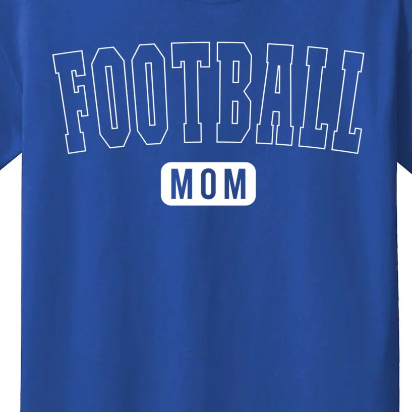 Cute Football Mom Athletic Text Gift Kids T-Shirt