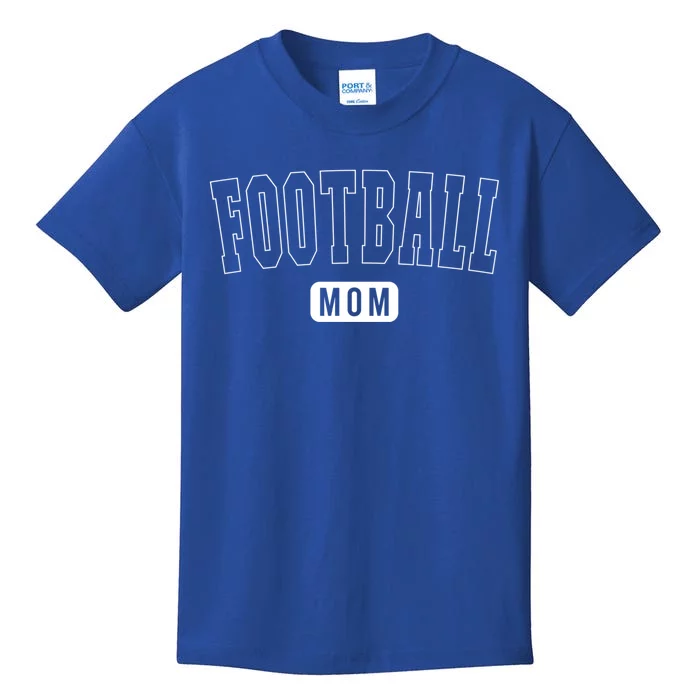 Cute Football Mom Athletic Text Gift Kids T-Shirt