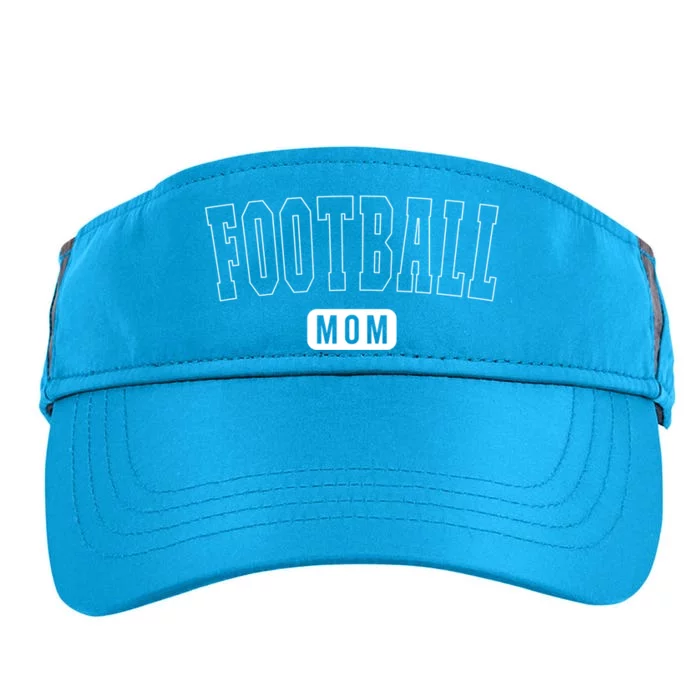 Cute Football Mom Athletic Text Gift Adult Drive Performance Visor