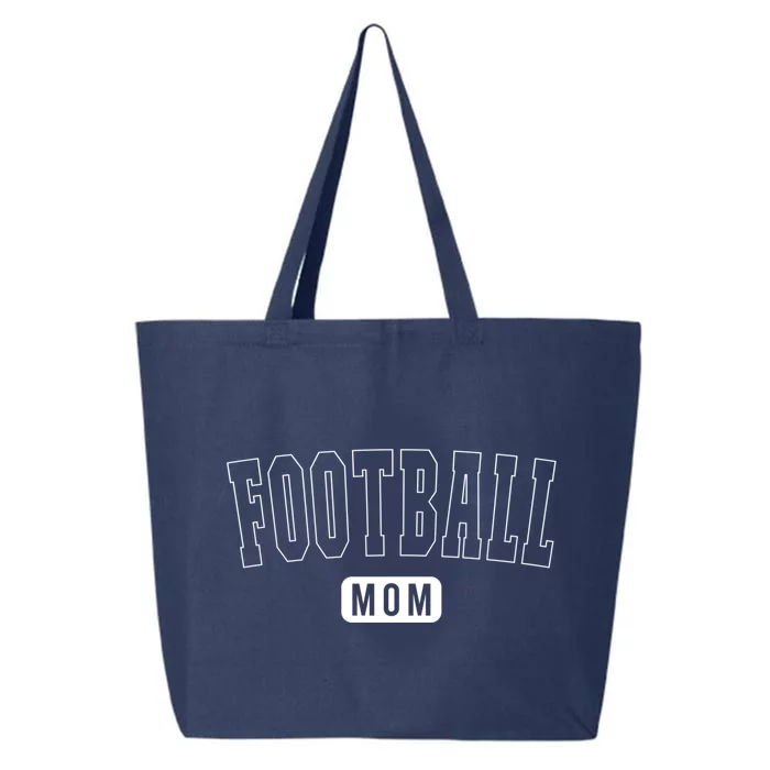 Cute Football Mom Athletic Text Gift 25L Jumbo Tote