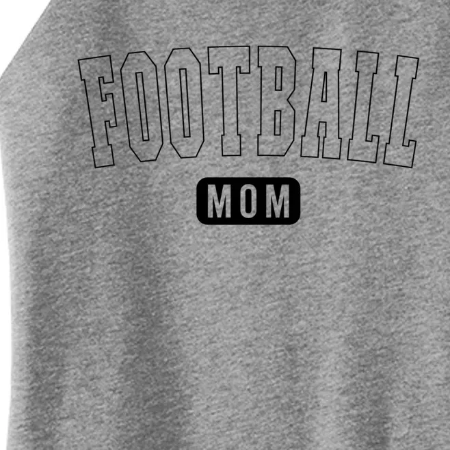 Cute Football Mom Athletic Text Gift Women’s Perfect Tri Rocker Tank