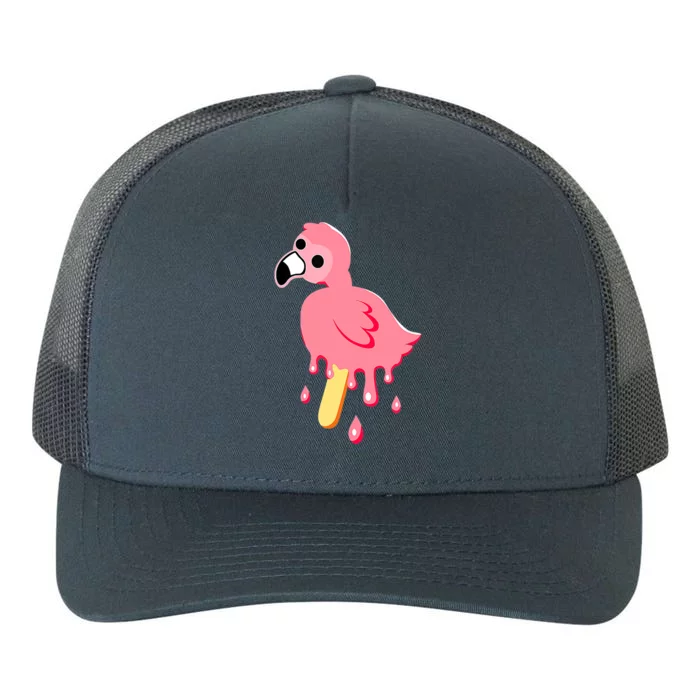 Cute Flamingo Merch Mrflimflam Bird Popsicle Ice Cream Day Gift Yupoong Adult 5-Panel Trucker Hat