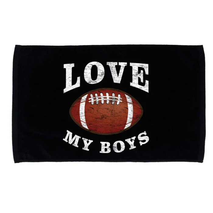 Cute Football Mom I Love My Football For Mom Birthday Gift Microfiber Hand Towel