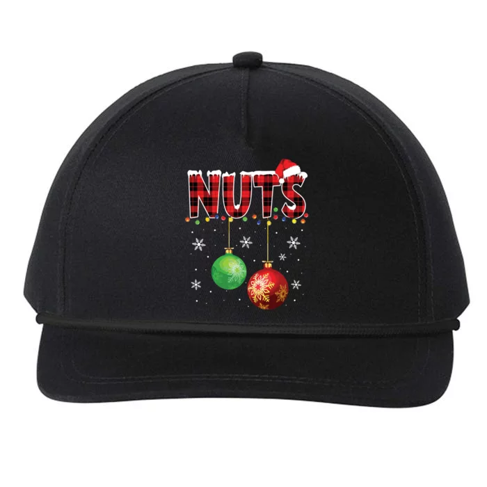 Chestnuts Funny Matching Couples Christmas Lights Nuts Snapback Five-Panel Rope Hat