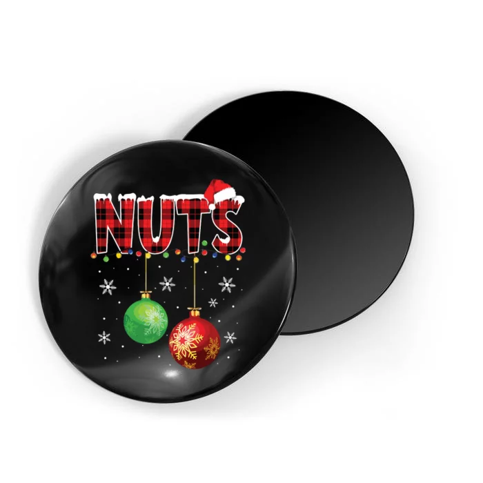 Chestnuts Funny Matching Couples Christmas Lights Nuts Magnet