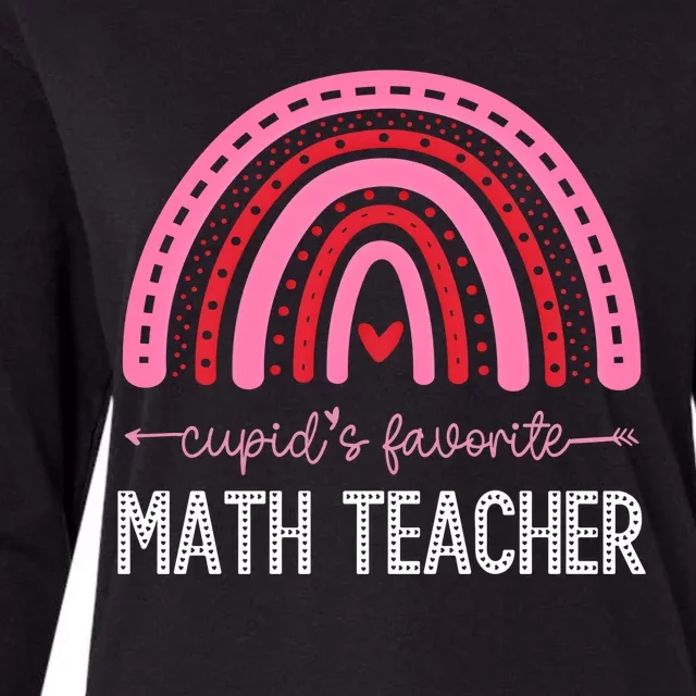 Cupids Favorite Math Teacher Valentines Day Meaningful Gift Womens Cotton Relaxed Long Sleeve T-Shirt