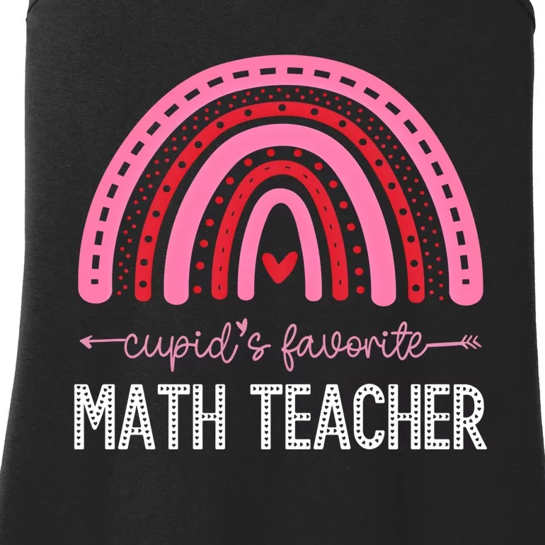 Cupids Favorite Math Teacher Valentines Day Meaningful Gift Ladies Essential Tank