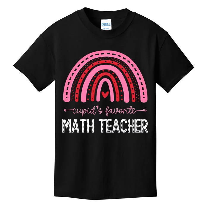 Cupids Favorite Math Teacher Valentines Day Meaningful Gift Kids T-Shirt