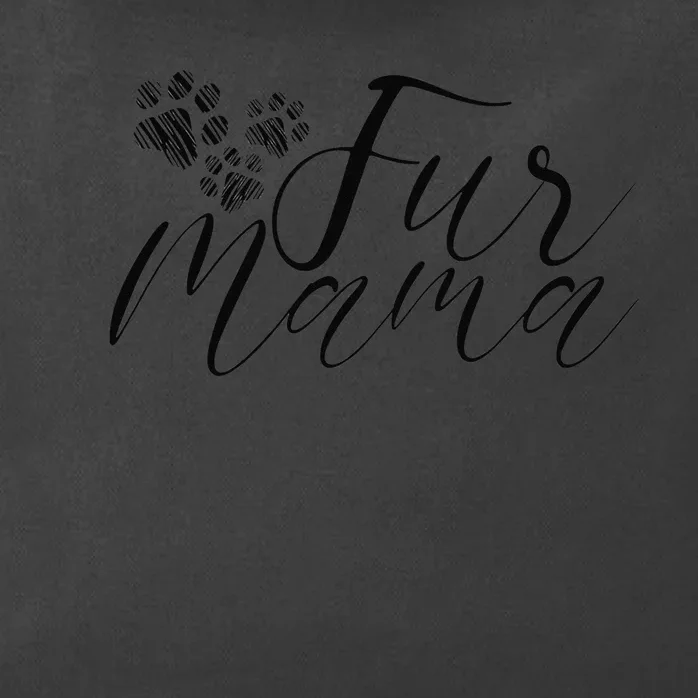 Cute Fur Mama Dog Cat Animal Lover Mother's Day Zip Tote Bag