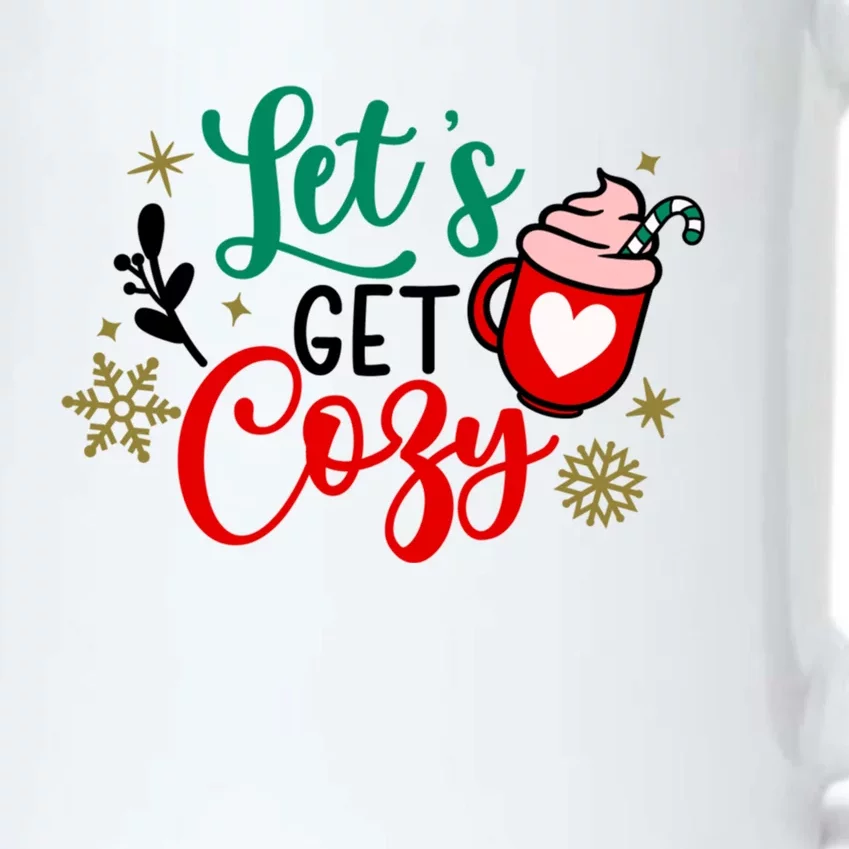 Christmas Family Matching Pajamas Funny LetS Get Cozy Cute Gift Black Color Changing Mug