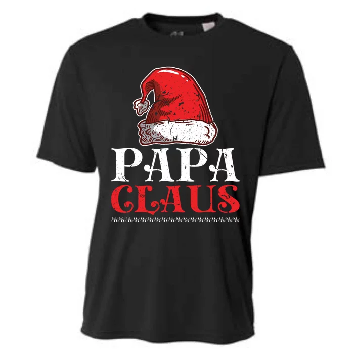 Christmas Family Matching Papa Claus Gift Cooling Performance Crew T-Shirt