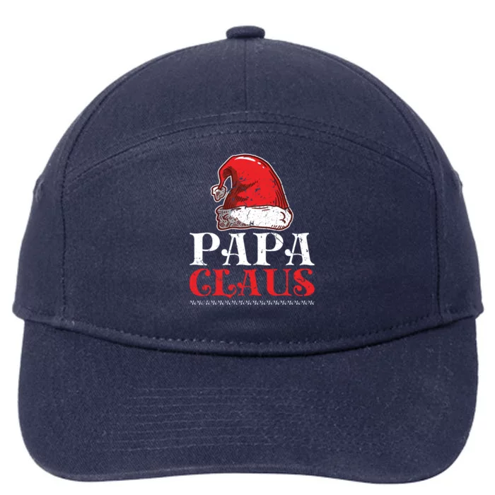 Christmas Family Matching Papa Claus Gift 7-Panel Snapback Hat