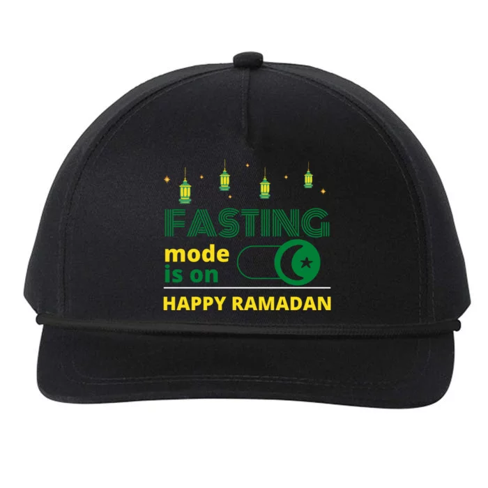 Cool Fasting Mode Is On Happy Ramadan Gift Snapback Five-Panel Rope Hat