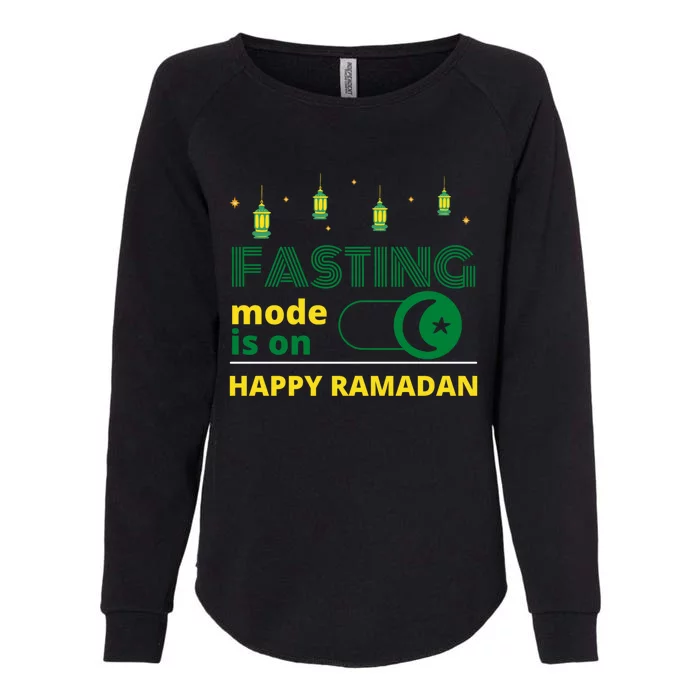 Cool Fasting Mode Is On Happy Ramadan Gift Womens California Wash Sweatshirt