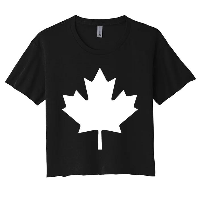 Canadian Flag Maple Leaf Canada Day Women's Crop Top Tee