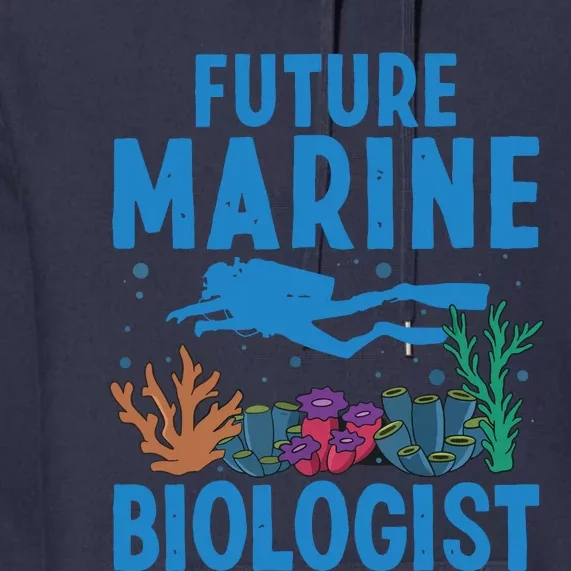 Cool Future Marine Biologist For Men Women Marine Biology Premium Hoodie