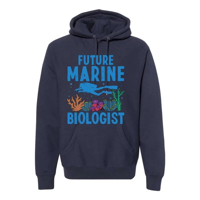 Cool Future Marine Biologist For Men Women Marine Biology Premium Hoodie