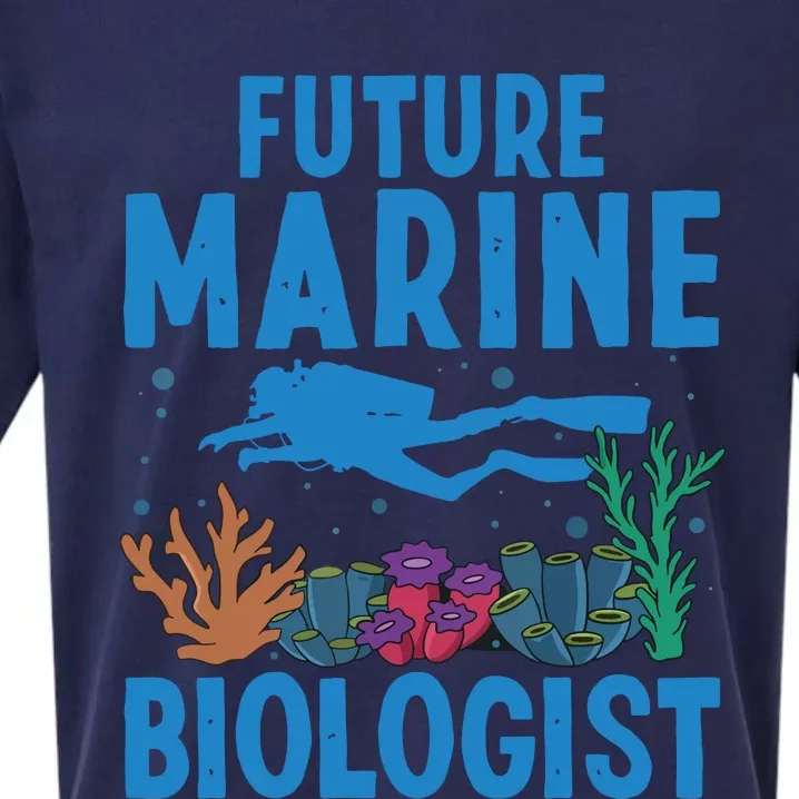 Cool Future Marine Biologist For Men Women Marine Biology Sueded Cloud Jersey T-Shirt