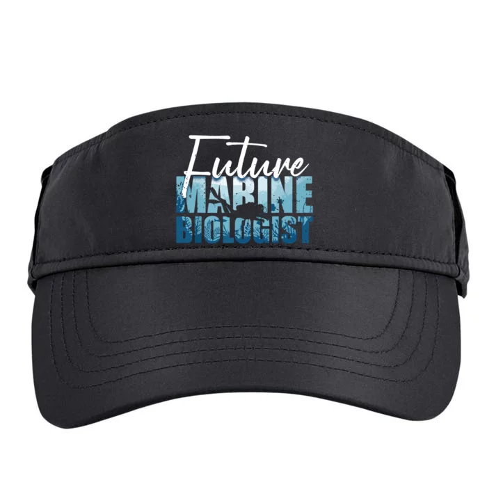 Cool Future Marine Biologist For Men Women Marine Biology Adult Drive Performance Visor