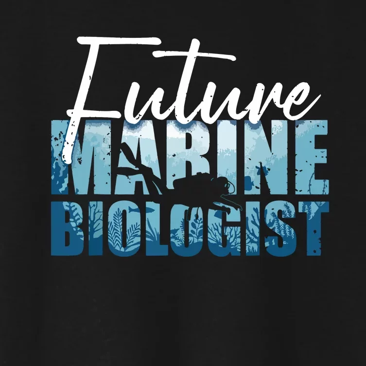 Cool Future Marine Biologist For Men Women Marine Biology Women's Crop Top Tee