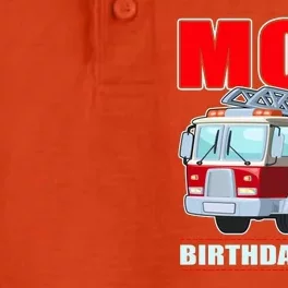 Cute Funny Mom Birthday Crew Firetruck Dry Zone Grid Performance Polo