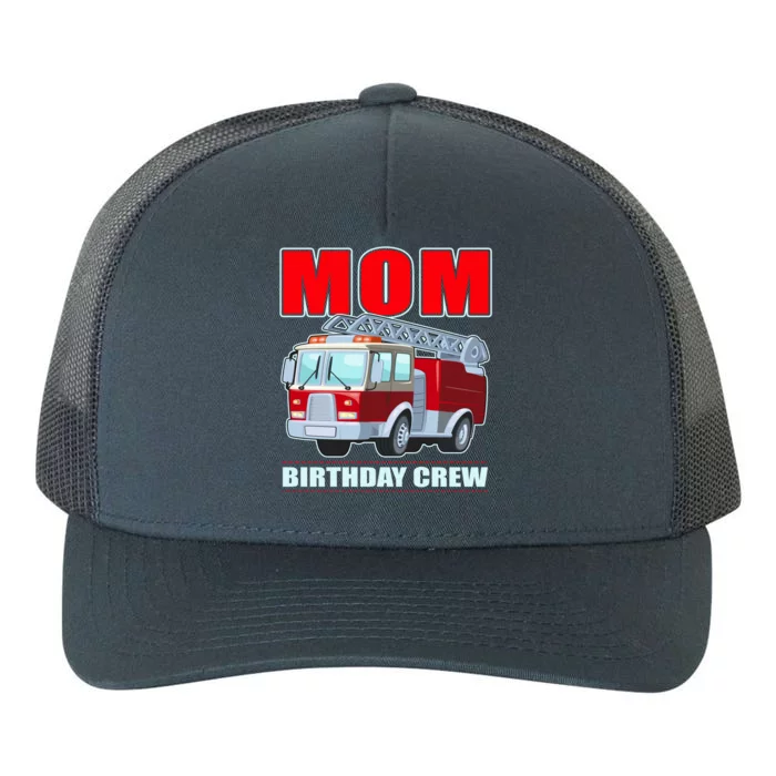 Cute Funny Mom Birthday Crew Firetruck Yupoong Adult 5-Panel Trucker Hat