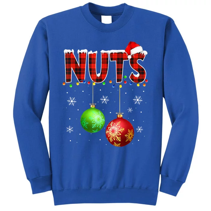 Chestnuts Funny Matching Couples Christmas Lights Nuts Tall Sweatshirt